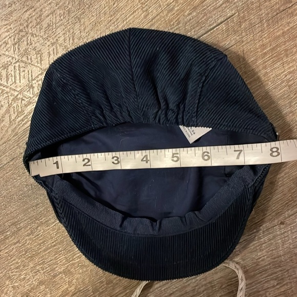 Janie and Jack Navy Corduroy Newsboy Cap Hat size 12-24 months - Picture 11 of 12